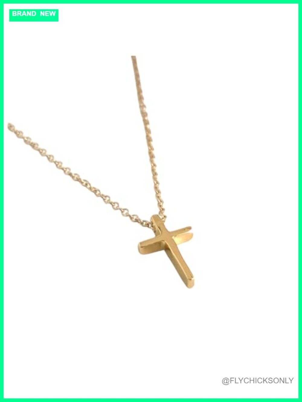 14k Gold Filled Cross Necklace Dainty Minimal Christian Gift Adjustable Chain